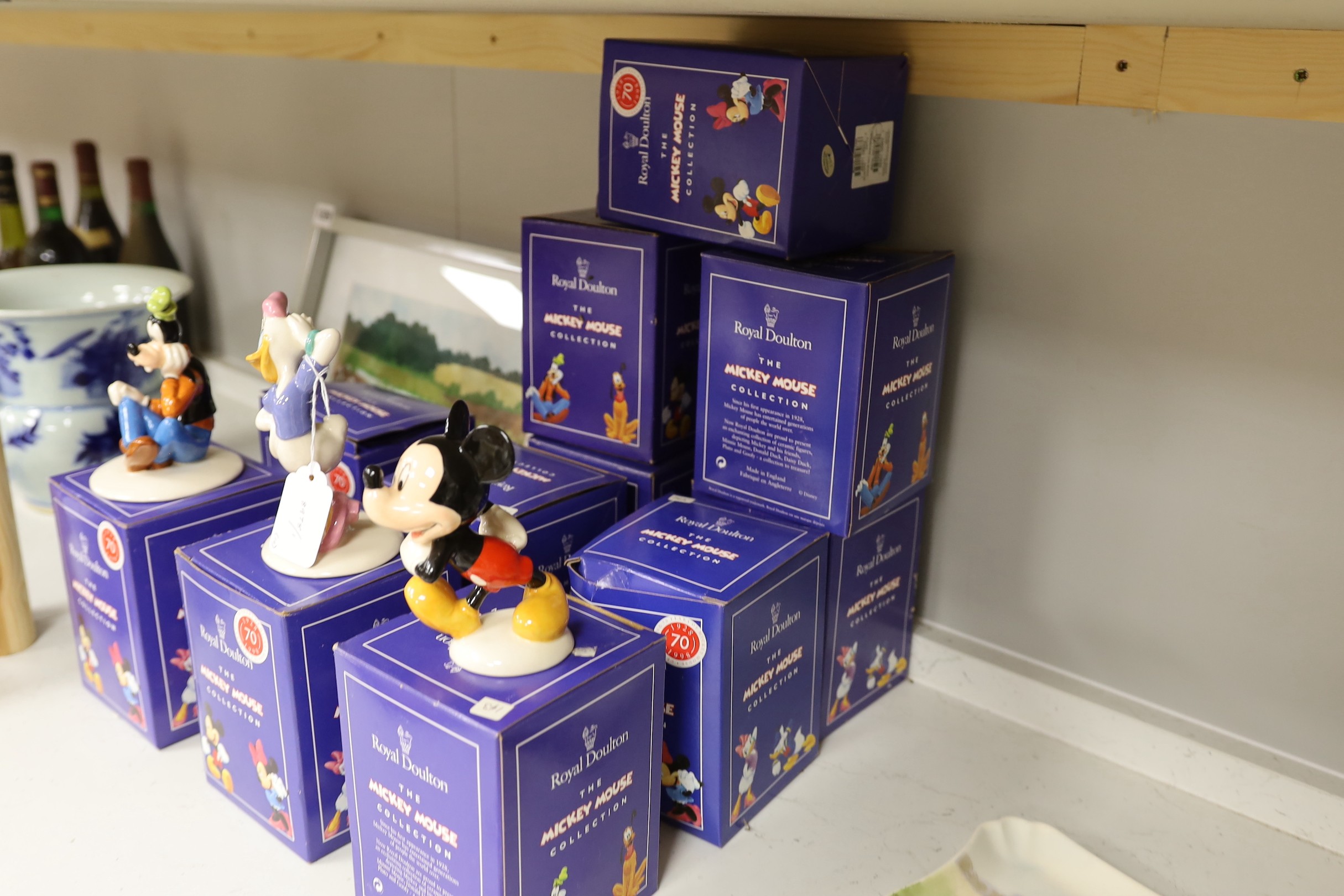 Ten boxed Royal Doulton Mickey Mouse collection characters